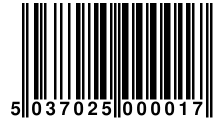 5 037025 000017