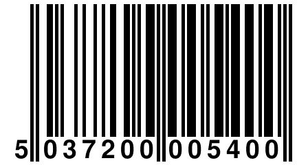 5 037200 005400