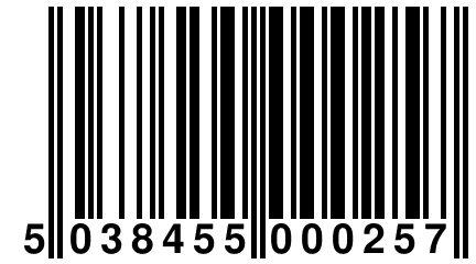 5 038455 000257