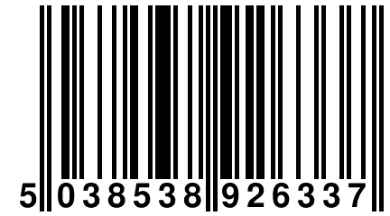 5 038538 926337