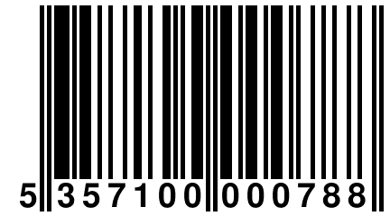 5 357100 000788