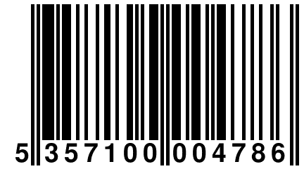 5 357100 004786