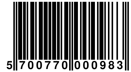 5 700770 000983