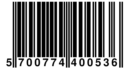 5 700774 400536