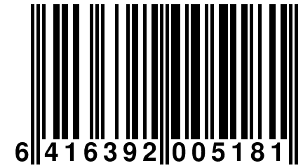 6 416392 005181