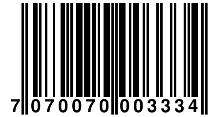 7 070070 003334