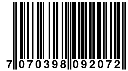 7 070398 092072