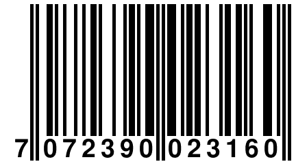 7 072390 023160