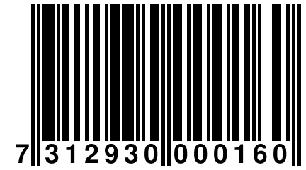 7 312930 000160