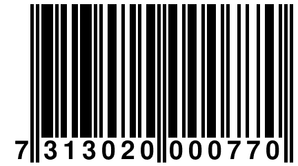 7 313020 000770