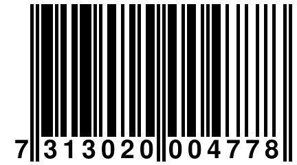 7 313020 004778