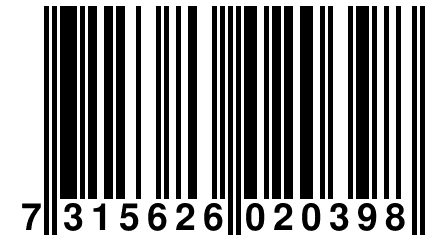 7 315626 020398