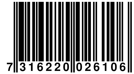 7 316220 026106