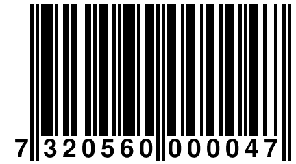 7 320560 000047