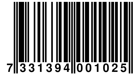 7 331394 001025