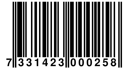 7 331423 000258