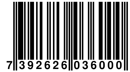 7 392626 036000