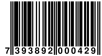 7 393892 000429