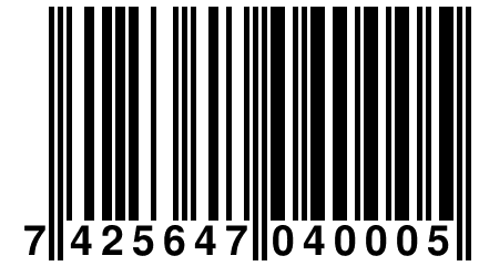 7 425647 040005