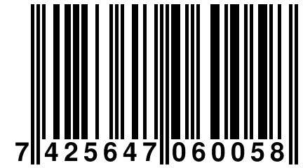 7 425647 060058