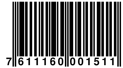 7 611160 001511