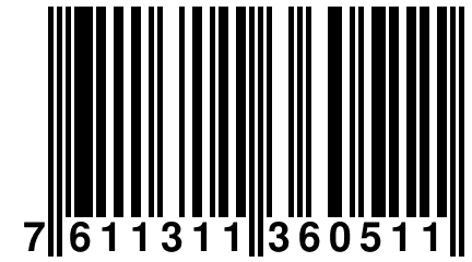 7 611311 360511