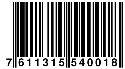 7 611315 540018