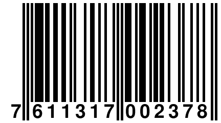 7 611317 002378