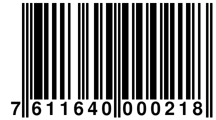 7 611640 000218