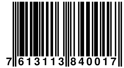 7 613113 840017