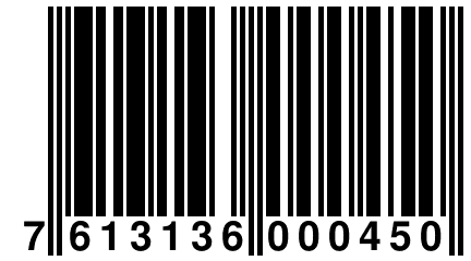 7 613136 000450