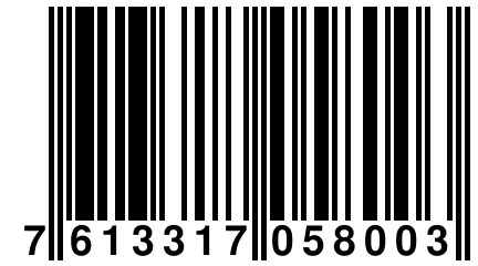 7 613317 058003