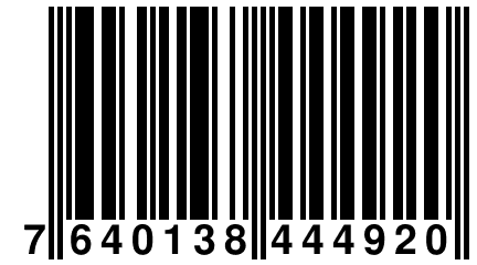 7 640138 444920