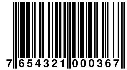 7 654321 000367