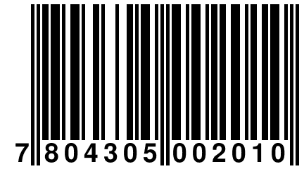 7 804305 002010