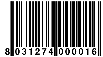 8 031274 000016