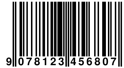 9 078123 456807